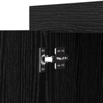 vidaXL Buffet Chêne noir 40 x 80 x 75 cm Bois d'ingénierie