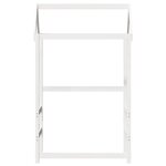 vidaXL Toit de lit pour enfants blanc 98x70x176 5cm bois de pin massif