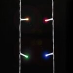 vidaXL Guirlande de sapin de Noël 320 LED colorées 375 cm