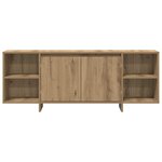 vidaXL Meuble TV chêne artisanal 130x35x50 cm bois d'ingénierie