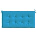 vidaXL Coussin de banc de jardin bleu 120x50x3 cm tissu oxford