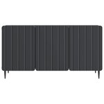 vidaXL Meuble TV Noir 99 x 34 5 x 52 cm Bois d'ingénierie