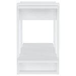 vidaXL Bibliothèque/Séparateur de pièce Blanc brillant 80x30x51 cm