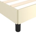 vidaXL Cadre de lit sans matelas crème 100x200 cm similicuir