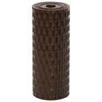 vidaXL Paravents de balcon 5 Pièces marron et noir 255x19cm résine tressé