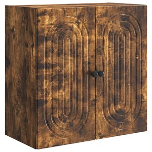 vidaXL Armoire Murale 59 x 31 x 60 cm Bois d'ingénierie Chêne fumé