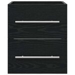 vidaXL Armoire d'évier Chêne noir 38 5 x 41 x 48 cm Bois d'ingénierie