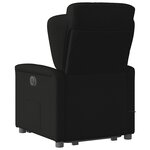 vidaXL Fauteuil inclinable de massage électrique Noir Tissu
