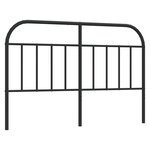 vidaXL Tête de lit métal noir 150 cm