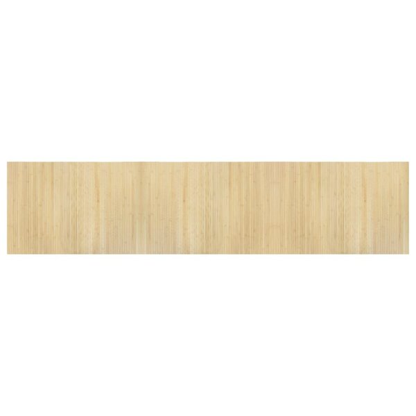 vidaXL Tapis rectangulaire naturel clair 70x300 cm bambou