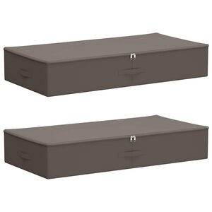 vidaXL Boîte de rangement 2 pc Tissu intissé 90 x 48 x 15 cm 64 8 L