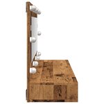 vidaXL Armoire à miroir avec LED vieux bois 90x31 5x62 cm
