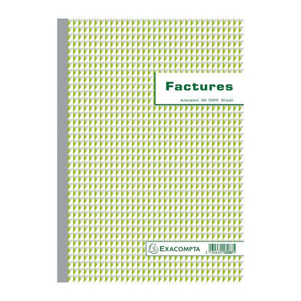 Manifold Factures 29 7x21cm 50 Feuillets Dupli Autocopiants - Motif - X 5 - Exacompta