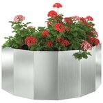 vidaXL Jardinière Argent 90 x 45 x 35 cm Acier galvanisé
