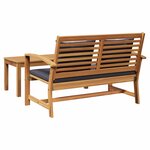 vidaXL Banc de jardin Naturel 110 x 64 x 76.5 cm Bois de teck solide