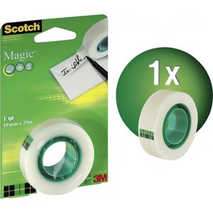 Scotch  1 X Ruban adhésif Magic  invisible  19 mm x 25 m