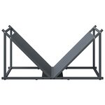 vidaXL Portant de bois chauffage anthracite 70x43x34 5 cm