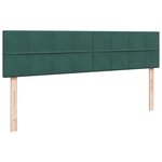 vidaXL Cadre de lit ottoman avec matelas vert foncé 160x200 cm velours