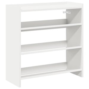 vidaXL Étagère à chaussures blanc 60x25x62 cm bois d'ingénierie