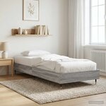 vidaXL Cadre de lit Sonoma gris 80 x 200 cm Bois d'ingénierie