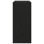 vidaXL Buffet avec tiroir chêne noir 80x34x76 cm bois d'ingénierie