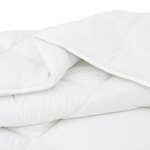 vidaXL Duvet d'hiver avec oreiller 3 Pièces Blanc 260 x 220 cm Microfibre