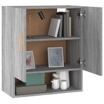 vidaXL Armoire murale Sonoma gris 60x31x70 cm Bois d'ingénierie