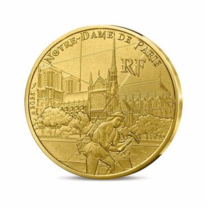 UNESCO - CATHÉDRALE NOTRE-DAME DE PARIS  RIVES DE SEINE - Monnaie de 1/4€