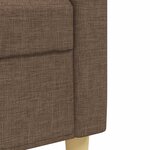 vidaXL Ensemble de canapés 3 Pièces avec coussins décoratifs marron tissu