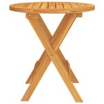 vidaXL Table de bistro Ø46x47 cm Bois d'acacia massif