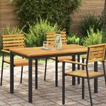 vidaXL Plateau de table 120x70x2 2 cm en teck massif