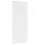 vidaXL Store de Fenêtre avec des rideaux Blanc Aluminium
