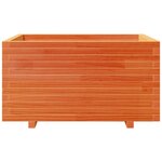 vidaXL Jardinière cire marron 90x60x49 5 cm bois de pin massif
