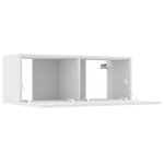 vidaXL Ensemble de meubles TV 7 Pièces Blanc Bois d'ingénierie