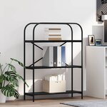 vidaXL Étagère Chêne noir 80 x 30 x 109 cm Bois d'ingénierie