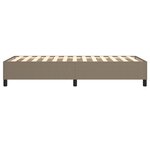 vidaXL Cadre de lit Taupe 90x200 cm Tissu