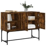 vidaXL Buffet chêne fumé 100x40x79 5 cm bois d'ingénierie