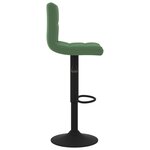 vidaXL Tabourets de bar lot de 2 vert foncé velours