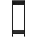 vidaXL Support de Plante 2 pièces Chêne noir 30 x 30 x 80 cm