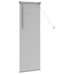 vidaXL Stores vénitiens Argenté 130 x 50 cm Aluminium