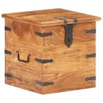 vidaXL Coffre 40x40x40 cm Bois d'acacia solide