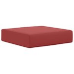 vidaXL Coussin de Siège d'Extérieur Bordeaux 40 x 40 x 8 cm