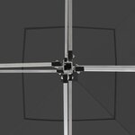 vidaXL Tente de réception pliable Aluminium 3 x 3 m Anthracite