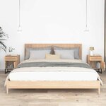 vidaXL Tables de chevet 2 Pièces 40x30x55 5 cm bois ingénierie et fer