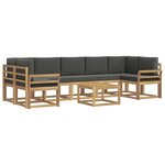 vidaXL Ensemble de canapés d'extérieur 6 pc