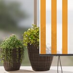 vidaXL Store Roulant Extérieur Rayé Orange et blanc 200 x 250 cm tissu