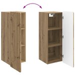 vidaXL Armoire Murale 33 x 34 5 x 94 cm Bois d'ingénierie
