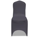vidaXL Housse de chaise extensible 4 Pièces Anthracite