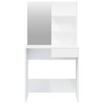 vidaXL Ensemble de coiffeuse Blanc 74 5x40x141 cm