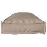 vidaXL Coussin pour banc de palette Taupe 120 x 40 x 8 cm Tissu Oxford